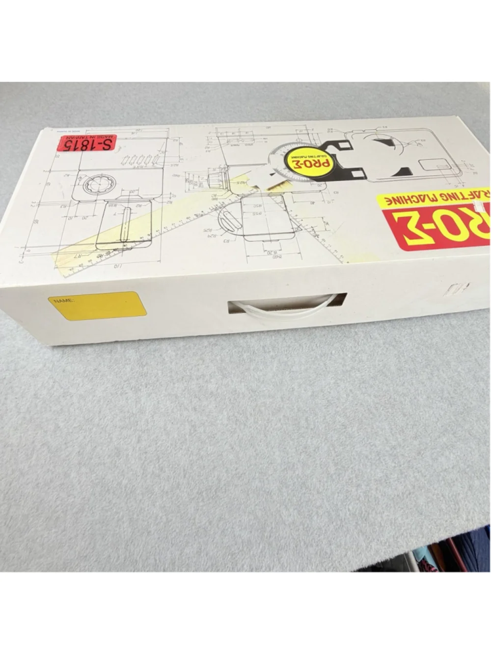 US GENERAL 1815 Drafting Machine PRO-E S-1815 Rulers Clamps Box Manual